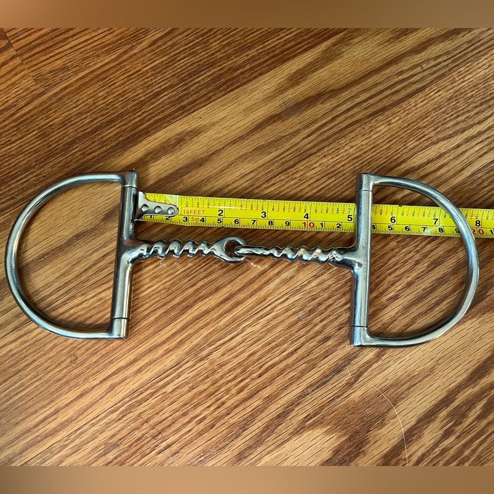 used 5” Dee ring corksrew snaffle bit